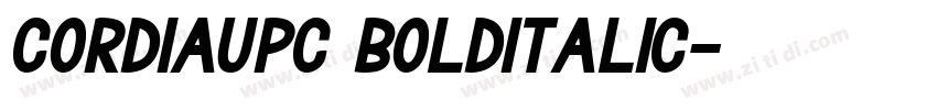 CordiaUPC BoldItalic字体转换 CordiaUPC BoldItalic字体转换